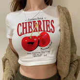 Comfy Printed Crop Top – Aesthetic Design for Casual Looks